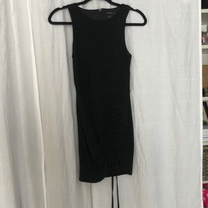 Teeze me mini dress with scrunch bottom with tie